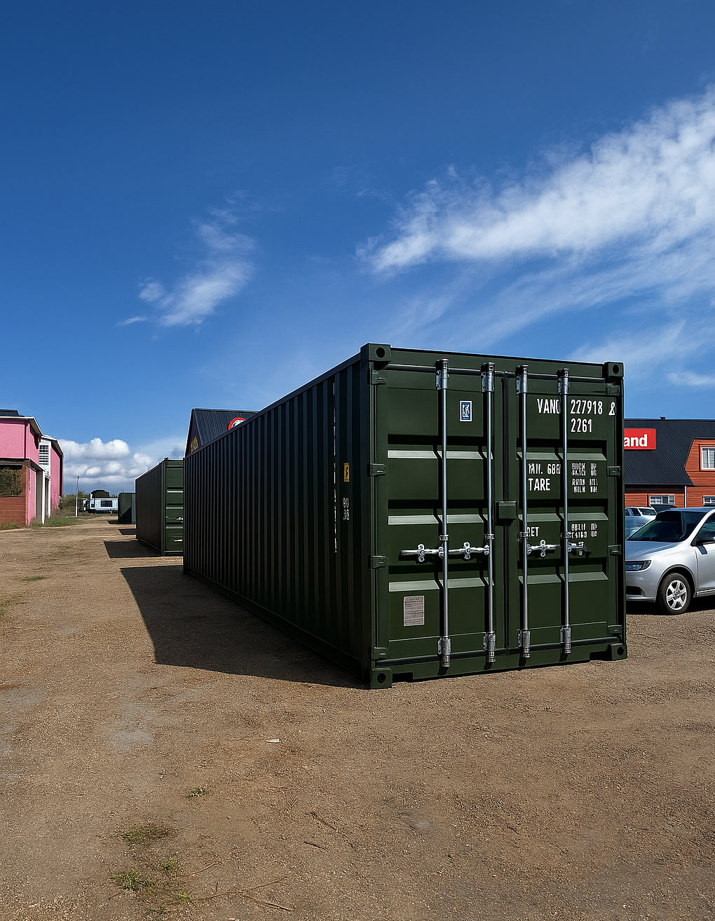 Inside view of a 10x20ft storage container